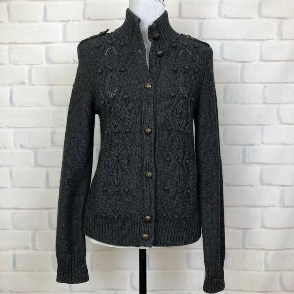 Talbots Sweaters - Talbots Gray Bauble Cardigan Sweater Size S
